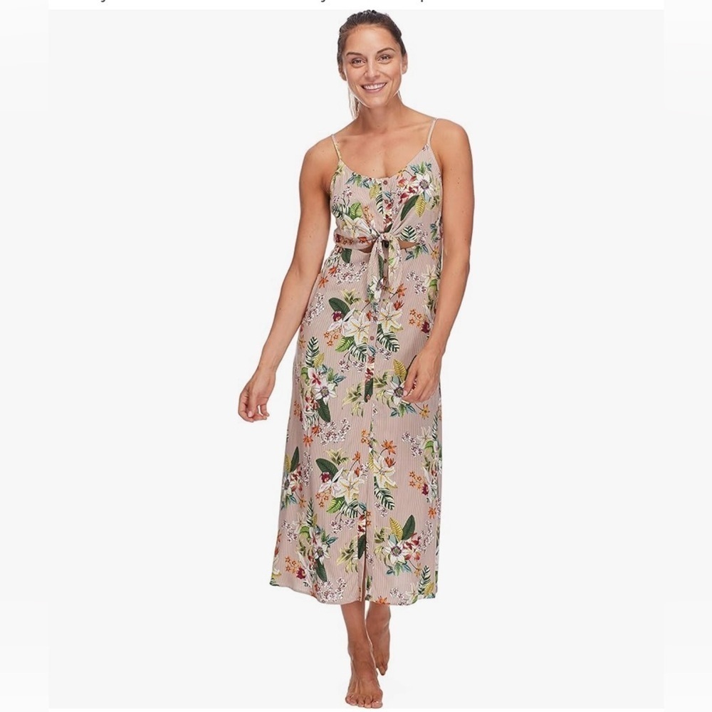 Body Glove Floral Striped Dress